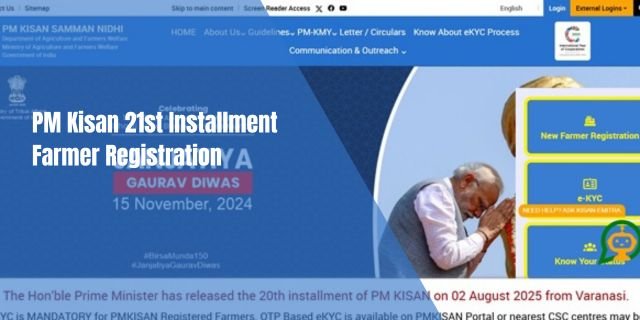 PM Kisan 21st Installment Farmer Registration