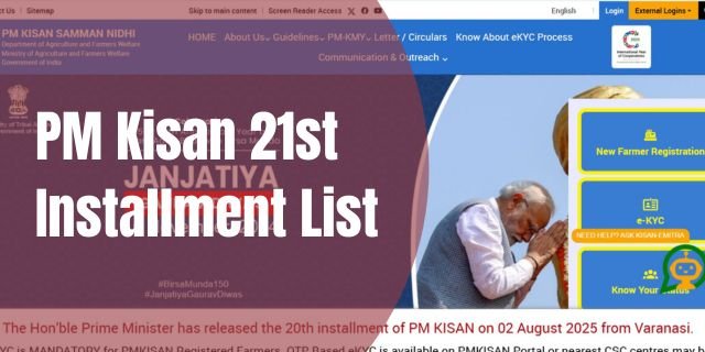 PM Kisan 21st Installment List